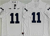 Men's Penn State Nittany Lions #11 Abdul Carter White 2024 F.U.S.E. No Name Stitched Jersey,baseball caps,new era cap wholesale,wholesale hats